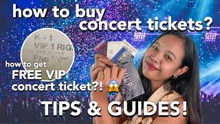 how to buy concert tickets (online & offline) philippines | how to get FREE concert tickets!