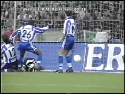 DFB Pokal 1/2 Final 99/00 Werder Bremen Stuttgarter Kickers LIVE Tore 2 1 n V