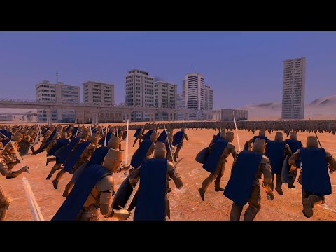 500 Golden Knight's  vs 10000 Wildman's | Ultimate Epic Battle Simulator |