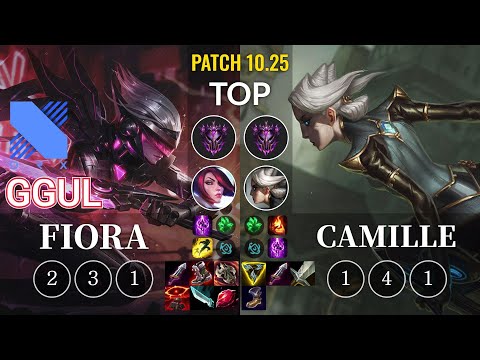 DRX.A Ggul Fiora vs Camille Top - KR Patch 10.25