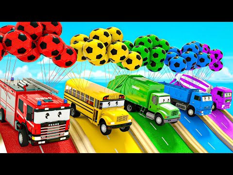 The Wheels on The Bus + Bingo Song - Jumping with a soccer ball. Baby Nursery Rhymes & Kids Songs
