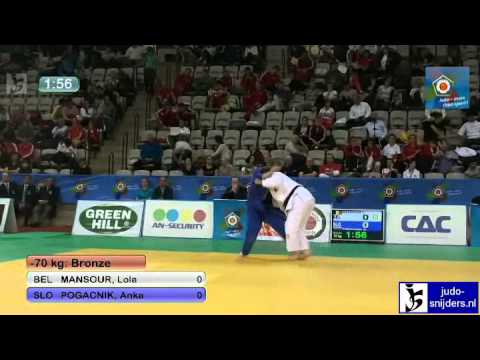 Lola Mansour (BEL) - Anka Pogacnik (SLO) [-70kg] bronze