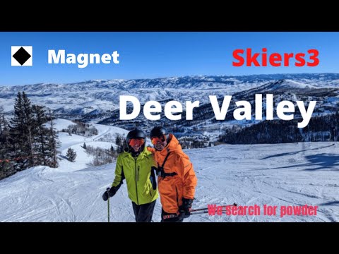 Deer Valley, Skiing Magnet. Good Steep Black Run