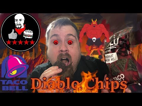 Taco Bell Satanic Diablo Chips dark as the devil's heart