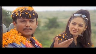 Darshan Comes To Receive Heroine from Station | Sardara Kannada Movie Scene | Gurleen Chopra