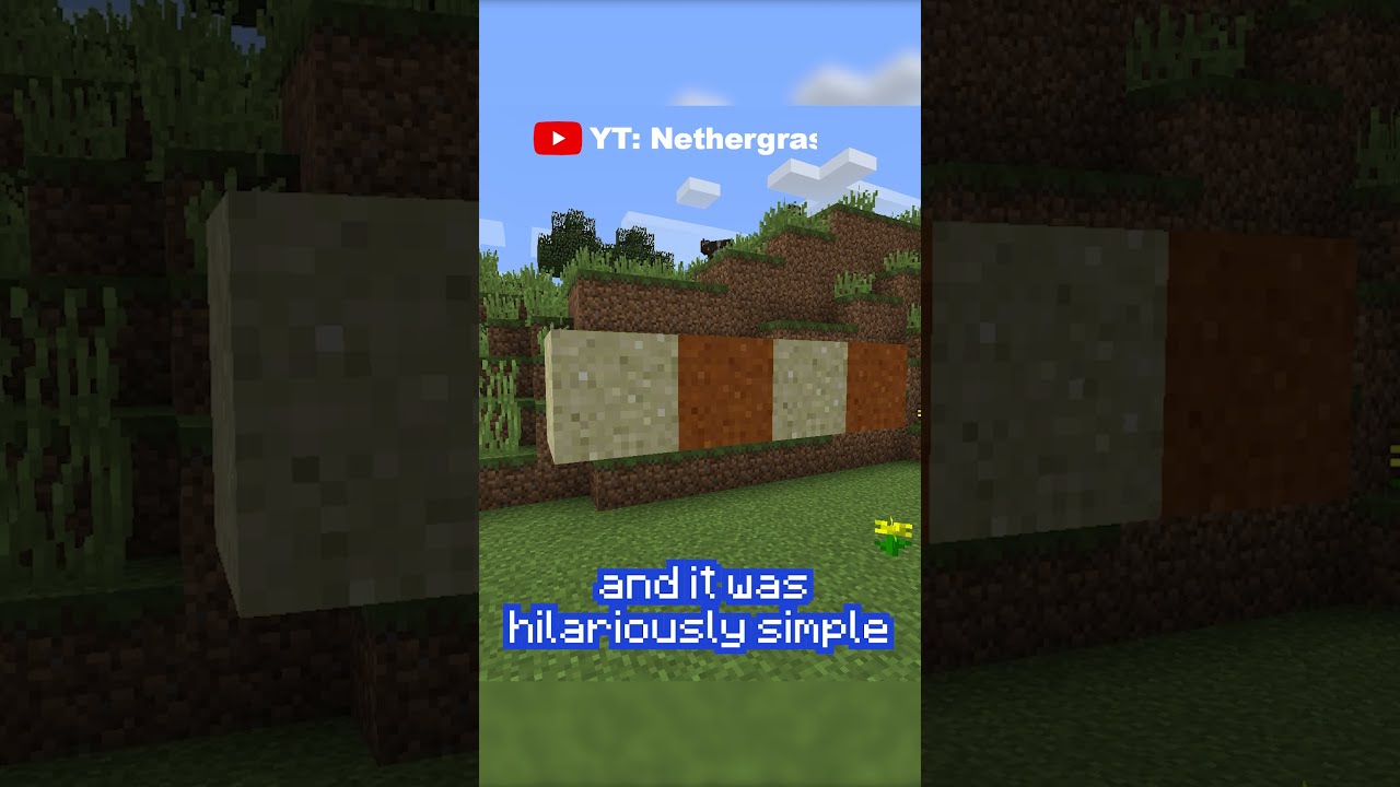 Minecraft's EASY Floating Sand Trick! #Shorts