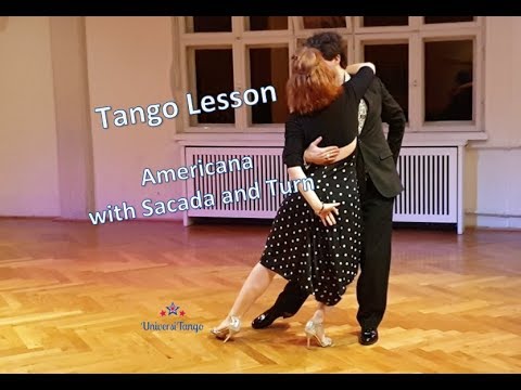 Tango Lesson - Americana with sacada and turn