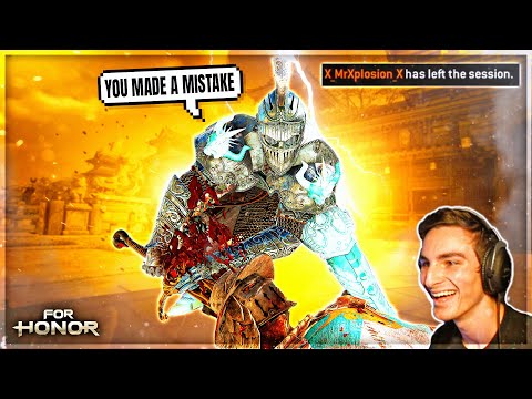 [FOR HONOR] Guy Takes Me OUT Of My Execution, Then RAGE QUITS After Losing - Brawls