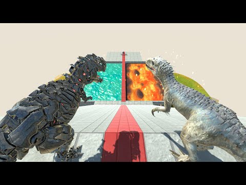 Challenge Run Through Water and Lava - Animal Revolt Battle Simulator