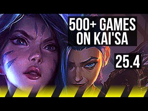 KAI'SA & Poppy vs JINX & Qiyana (ADC) | Legendary, 500+ games | KR Challenger | 25.4