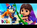 Dora Saves Fairytale Land 8 ‍ ️Mermaid Swiper The Pirate Three Little Pigs Dora Friends