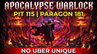 Pit 115 Clear,  Paragon 181, S13 Apocalypse Warlock - Maxrollgg Eng Game Build