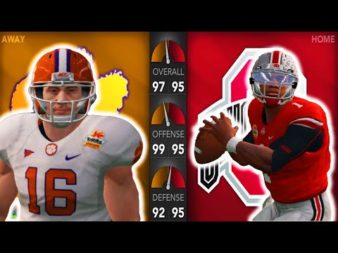 College Football Playoffs | Clemson vs Ohio State Fiesta Bowl | 2019 NCAA Football 14 Simulation