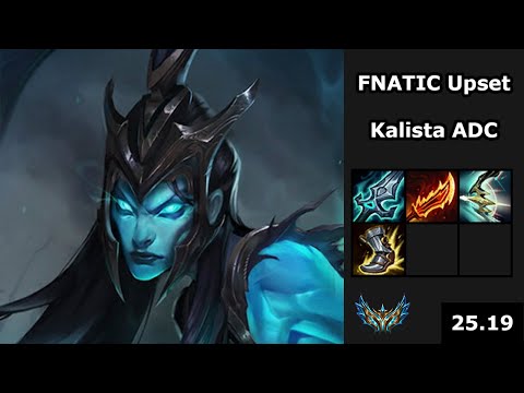 FNATIC Upset (Kalista) vs (Varus) - EUW Challenger - Patch 25.19