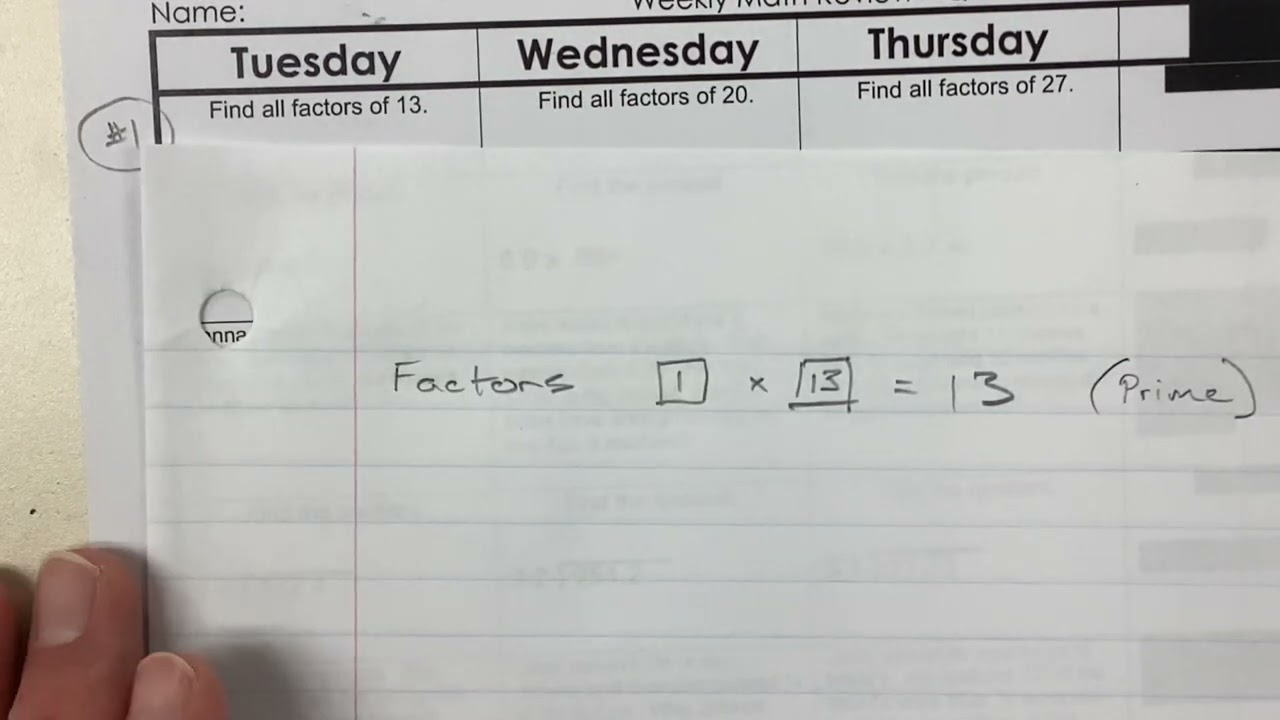 Weekly Math Practice - Q2:7 - #1
