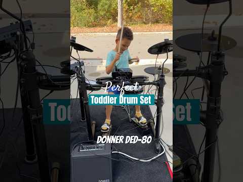 Toddler Drum Set | Donner DED-80 | Perfect Size for little drummers
