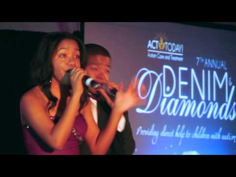 2-U-NEEK sings at The Denim and Diamonds Autism Event