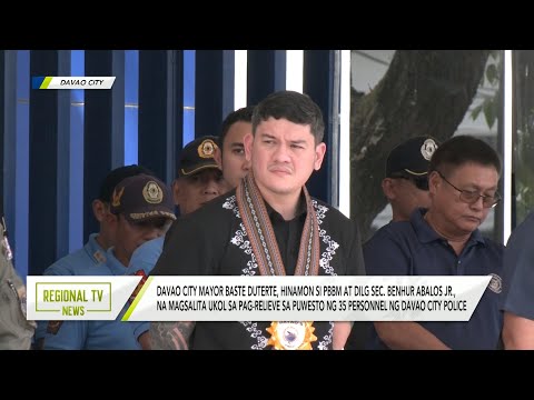 Regional TV News: Davao City Mayor Baste Duterte, hinamon si PBBM at DILG Sec. Benhur Abalos Jr.