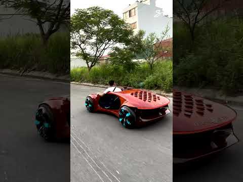 A fully drivable wooden Mercedes Vision AVTR 🤯🔥