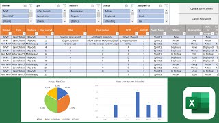 Scrum Board in Excel (2022)