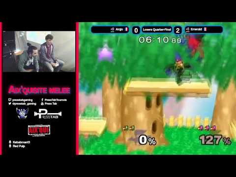 Amjo VS Emerald - LQF - Melee Singles Top 8 - Aix'quisite Melee