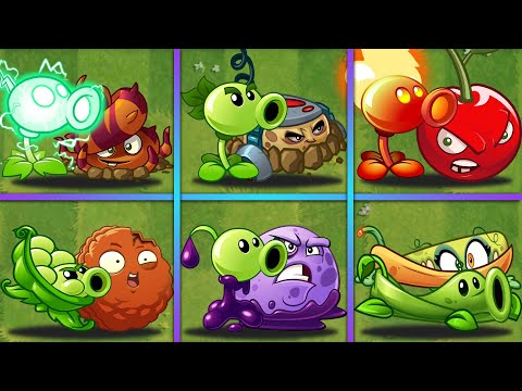 6 Pair PEA & BOMBARD Team Plants Battlez - Who Will Win? - PvZ 2 Team Plants