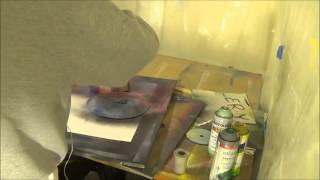 spray paint art easy february 2016