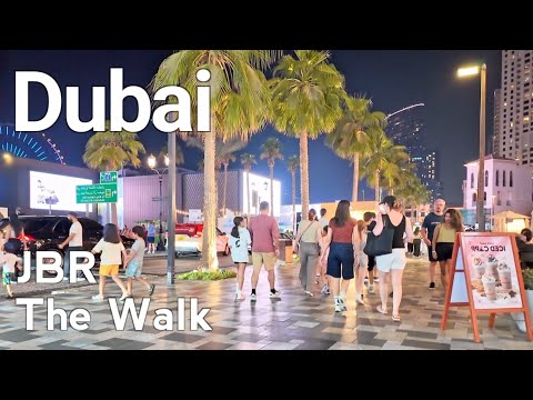 Dubai [4K] Amazing JBR, The Walk Walking Tour 🇦🇪