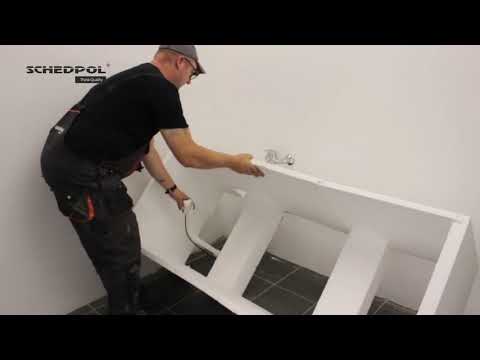 Montageanleitung - Einbau der Badewanne mit der Wannenträger