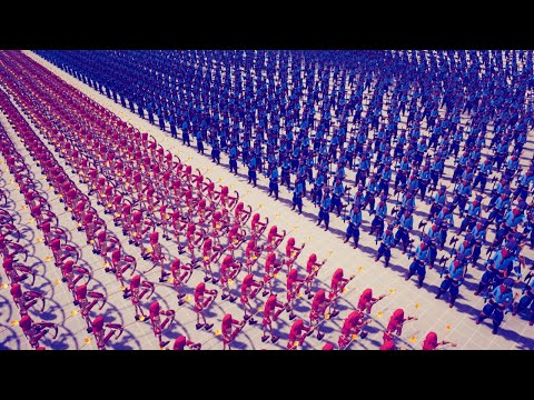 MELEE UNIT 50x vs 50x RANGED UNIT TOURNAMENT #2 - Totally Accurate Battle Simulator TABS