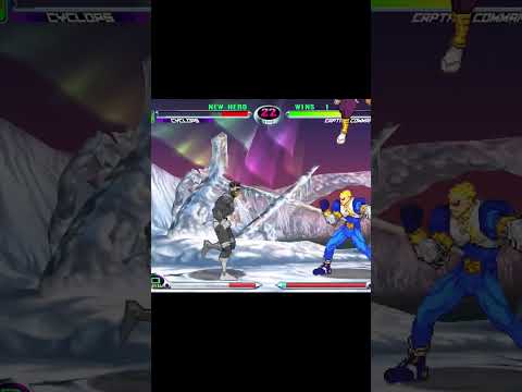 MvC2: Duke - Cyclops Frame Perfect Gene Splice Invincibility vs Captain Sword .:11.12.22:.