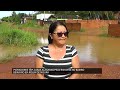 Moradores têm casas alagadas pelo Rio Anta em bairro de Rolim de Moura