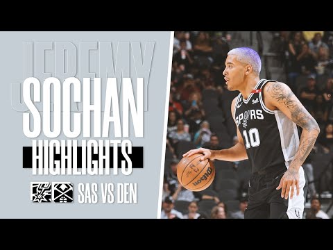 Jeremy Sochan Highlights vs Denver Nuggets (19 pts, 8 reb, 3 ast) | 2022-23 NBA Season