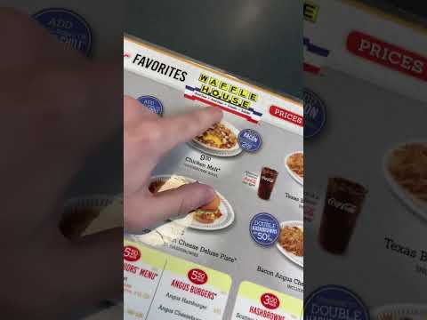 ALWAYS ASK Waffle House’s FULL MENU #food  #shorts