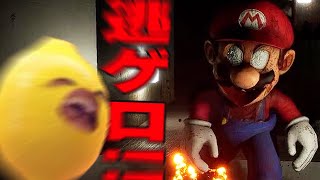 正気を失ってイカれたマリオから逃げるホラーゲーム