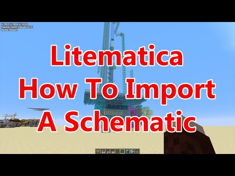 Litematica How to download and import a schematic to minecraft - A Tutorial