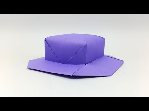 How To Make a Paper Hat - DIY Origami Cap Making Simple & Easy Tutorial Step By Step Folds