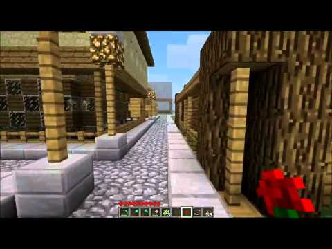 Ukázka města na CrazyCraftu od Minecrafáka