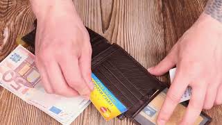 Місткий чоловічий гаманець із натуральної шкіри флотар Canpellini 21944 коричневий