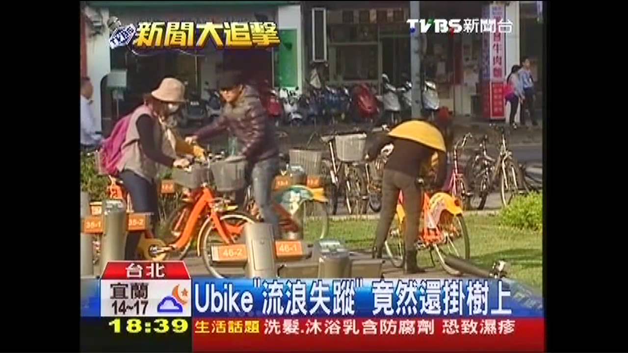Ubike「流浪失蹤」 竟然還掛樹上