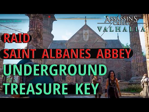 Saint Albanes Abbey RAID Underground Treasure KEY | Assassin's Creed Valhalla