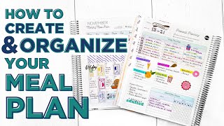 Creating & Organizing Your Meal Plan | Organization Tips + Meal Plan