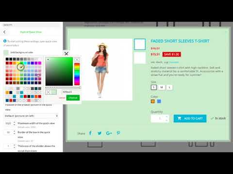 How to change quick view background color? (Prestashop 1.7)