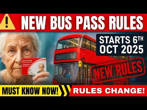 ⚠️ Bus Pass Changes Coming 6th October 2025 – What Every UK Resident Should Know!