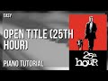 How to play Open Title (25th Hour) by Terence Blanchard on Piano (Tutorial)