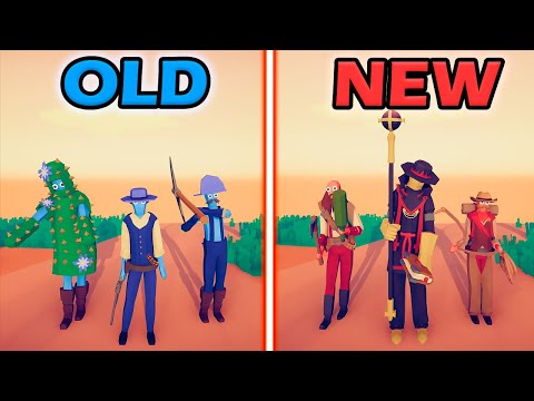 NEW WILD WEST vs OLD WILD WEST TEAM - Totally Accurate Battle Simulator | TABS