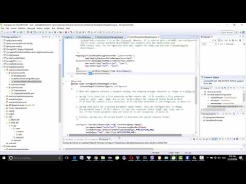 Java Spring Framework Web Service Rest With Java Based Configuration Example 1