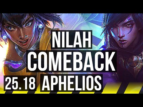 NILAH & Rek'Sai vs APHELIOS & Lux (ADC) | 7k comeback, 800+ games | NA Master | 25.18
