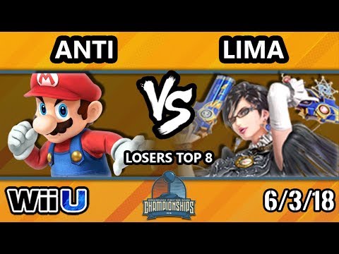 DHATX18 Smash 4 - ANTi (Mario) Vs. Lima (Bayonetta) - Wii U Losers Top 8