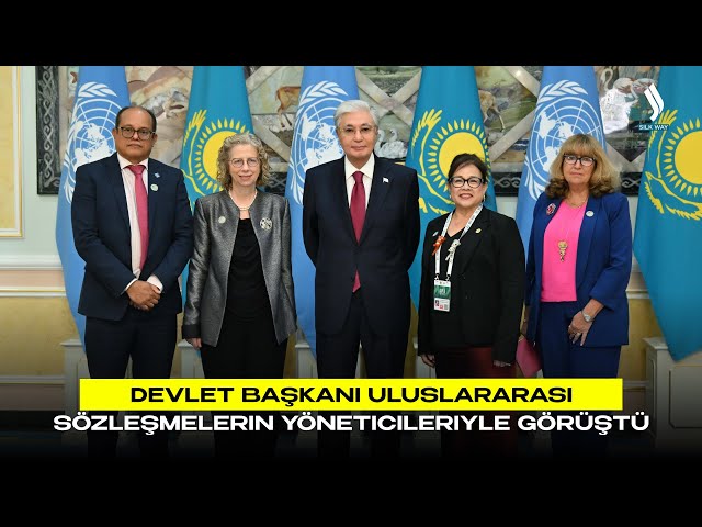 Devlet Başkanı uluslararası sözleşmelerin yöneticileriyle görüştü